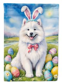 Samoyed Easter Egg Hunt Garden Flag Mailbox Flag Decorative Yard Flag Banner Outside Patio Artwork Yard Flower Beds, Garden Size, Multicolor