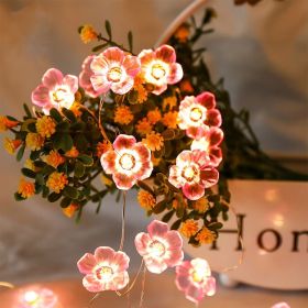 Cherry Blossom LED Lights String Small Fairy Lights Easter Halloween Wedding Scene Holiday Party Mall Modeling Holiday Decorative Lights Bedroom (size: 3.3ft/10LEDs)