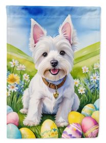 Westie Easter Egg Hunt Garden Flag Mailbox Flag Decorative Yard Flag Banner Outside Patio Artwork Yard Flower Beds, Garden Size, Multicolor (Default: Default)