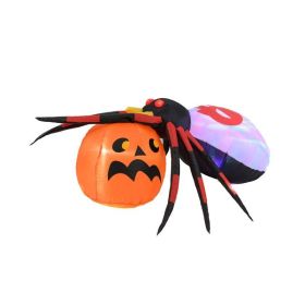 Halloween Inflatable Spider for Outdoor Decorate (Color: As pic show, Type: Holiday Decor)